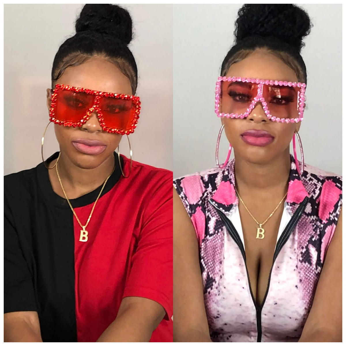 Killer cool Peachy New Wave AB rhinestone sunnies Pi0neeR Venom Melt Dripped Resin Sunglasses main image 3